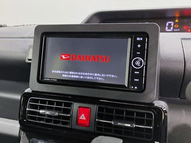 タントカスタムRSリミテッド 純正ナビ Bモニタースマートアシスト・LEDヘッドライト・15インチアルミホイール・両側パワースライドドア・USBソケット・運転席助手席シートヒーター・レザー調Xフルファブリックシート・本革巻ステアリングホイール(山梨県)の中古車