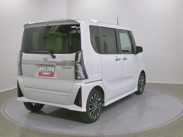 タントカスタムＲＳリミテッド　純正ナビ　Ｂモニタースマートアシスト・ＬＥＤヘッドライト・１５インチアルミホイール・両側パワースライドドア・ＵＳＢソケット・運転席助手席シートヒーター・レザー調Ｘフルファブリックシート・本革巻ステアリングホイール（山梨県）の中古車