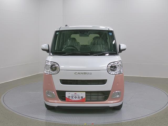 ムーヴキャンバスストライプスＧ１オーナー車　ナビ付　スマートキー＆プッシュスタート　キーフリー　ＡＢＳ　エアバック　記録簿（山梨県）の中古車