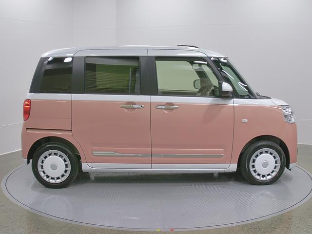 ムーヴキャンバスストライプスＧ１オーナー車　ナビ付　スマートキー＆プッシュスタート　キーフリー　ＡＢＳ　エアバック　記録簿（山梨県）の中古車