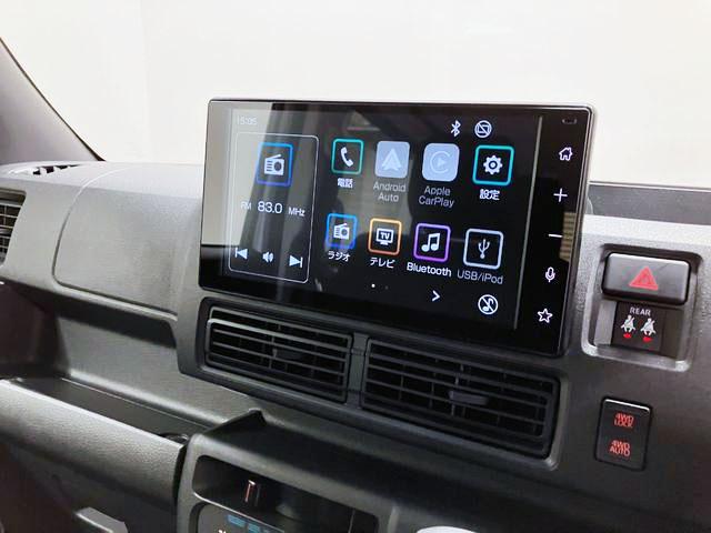 ハイゼットカーゴクルーズ 4WD CVT ディスプレイオーディオ Bモニタースマートアシスト・コーナーセンサー・3モード電子制御4WD(CVT車)・荷室長1,915mm・荷室幅1,410mm・荷室高1,250mm・ハロゲンヘッドランプ・マニュアルエアコン(山梨県)の中古車