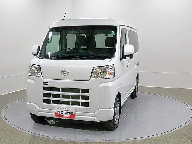 ハイゼットカーゴクルーズ 4WD CVT ディスプレイオーディオ Bモニタースマートアシスト・コーナーセンサー・3モード電子制御4WD(CVT車)・荷室長1,915mm・荷室幅1,410mm・荷室高1,250mm・ハロゲンヘッドランプ・マニュアルエアコン(山梨県)の中古車