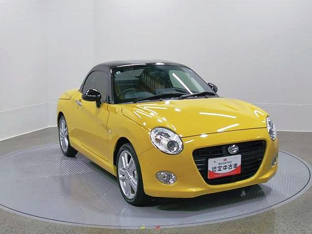コペンセロ　ＣＶＴ　純正ナビ電動開閉式ルーフ・３気筒ＤＯＨＣターボ・７速スーパーアクティブシフト付ＣＶＴ・ヘッドレスト一体型スポーツシート・キーフリーシステム・ＬＥＤヘッドランプ・ＬＥＤリアコンビランプ・シートヒーター（山梨県）の中古車