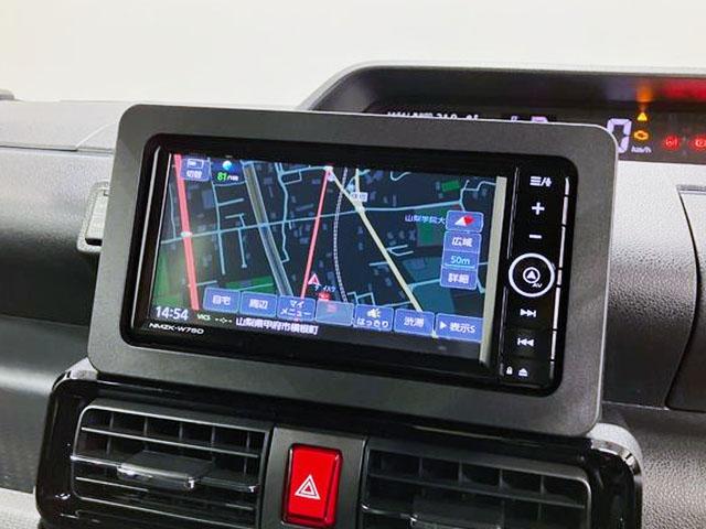 タントカスタムRSリミテッド 純正ナビ Bモニタースマートアシスト・LEDヘッドライト・15インチアルミホイール・両側パワースライドドア・USBソケット・運転席助手席シートヒーター・レザー調Xフルファブリックシート・本革巻ステアリングホイール(山梨県)の中古車
