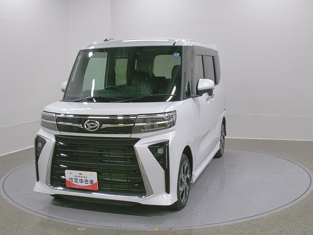 タントカスタムX 純正ナビ Pモニタースマートアシスト・LEDヘッドライト・14インチアルミホイール・両側パワースライドドア・USBソケット・運転席助手席シートヒーター・レザー調Xフルファブリックシート(山梨県)の中古車