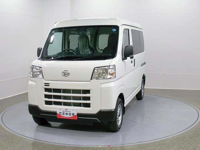 ハイゼットカーゴデラックス　４ＷＤ　ＣＶＴ　ＡＭ／ＦＭラジオデッキスマートアシスト・コーナーセンサー・３モード電子制御４ＷＤ（ＣＶＴ車）・荷室長１，９１５ｍｍ・荷室幅１，４１０ｍｍ・荷室高１，２５０ｍｍ・ハロゲンヘッドランプ・マニュアルエアコン（山梨県）の中古車