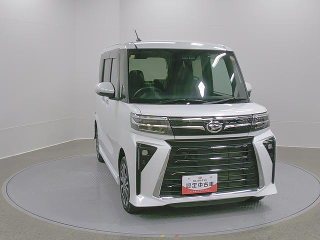 タントカスタムＲＳ　４ＷＤ　整備付き　１年保証スマートアシスト・ＬＥＤヘッドライト・１５インチアルミホイール・両側パワースライドドア・ＵＳＢソケット・運転席助手席シートヒーター・レザー調Ｘフルファブリックシート・本革巻ステアリングホイール（山梨県）の中古車