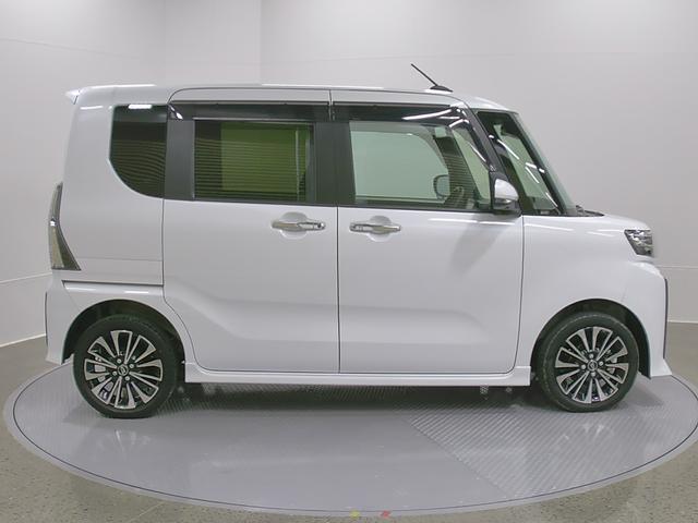 タントカスタムＲＳ　４ＷＤ　整備付き　１年保証スマートアシスト・ＬＥＤヘッドライト・１５インチアルミホイール・両側パワースライドドア・ＵＳＢソケット・運転席助手席シートヒーター・レザー調Ｘフルファブリックシート・本革巻ステアリングホイール（山梨県）の中古車