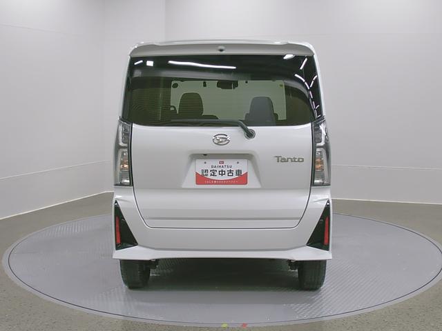 タントカスタムＲＳ　４ＷＤ　整備付き　１年保証スマートアシスト・ＬＥＤヘッドライト・１５インチアルミホイール・両側パワースライドドア・ＵＳＢソケット・運転席助手席シートヒーター・レザー調Ｘフルファブリックシート・本革巻ステアリングホイール（山梨県）の中古車