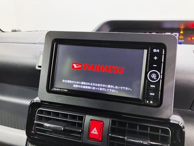 タントカスタムRSリミテッド 純正ナビ Pモニタースマートアシスト・LEDヘッドライト・15インチアルミホイール・両側パワースライドドア・USBソケット・運転席助手席シートヒーター・レザー調Xフルファブリックシート・本革巻ステアリングホイール(山梨県)の中古車