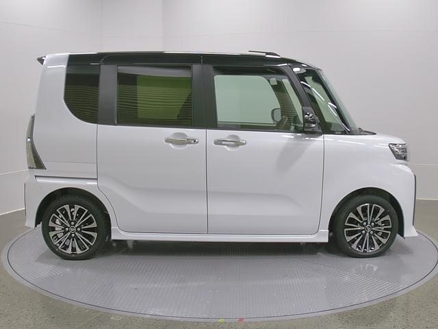 タントカスタムRSリミテッド 純正ナビ Pモニタースマートアシスト・LEDヘッドライト・15インチアルミホイール・両側パワースライドドア・USBソケット・運転席助手席シートヒーター・レザー調Xフルファブリックシート・本革巻ステアリングホイール(山梨県)の中古車