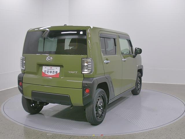 タフトXターボ 整備付き 1年保証スマートアシスト・D−CVTターボエンジン・15インチスチールホイール・LEDヘッドランプ・スカイフィールトップ・USBソケット・プッシュエンジンスタート・キーフリーシステム・オートハイビーム(山梨県)の中古車
