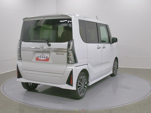 タントカスタムRSリミテッド 純正ナビ Bモニタースマートアシスト・LEDヘッドライト・15インチアルミホイール・両側パワースライドドア・USBソケット・運転席助手席シートヒーター・レザー調Xフルファブリックシート・本革巻ステアリングホイール(山梨県)の中古車