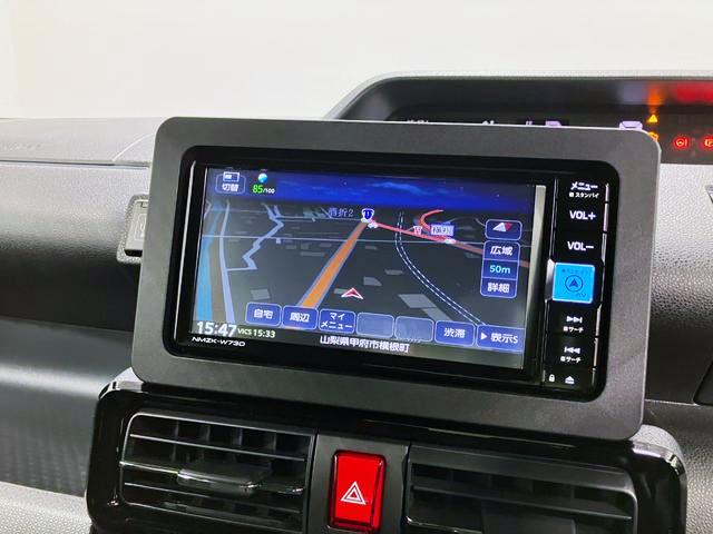 タントカスタムＸ　４ＷＤ　純正ナビ　Ｂモニタースマートアシスト・ＬＥＤヘッドライト・１４インチアルミホイール・両側パワースライドドア・ＵＳＢソケット・運転席助手席シートヒーター・レザー調Ｘフルファブリックシート（山梨県）の中古車