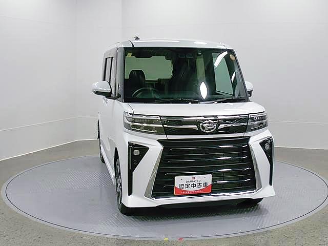タントカスタムＸ　４ＷＤ　純正ナビ　Ｂモニタースマートアシスト・ＬＥＤヘッドライト・１４インチアルミホイール・両側パワースライドドア・ＵＳＢソケット・運転席助手席シートヒーター・レザー調Ｘフルファブリックシート（山梨県）の中古車
