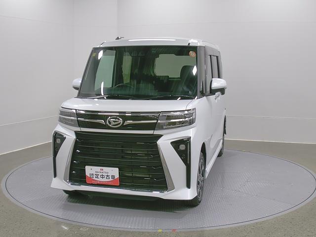 タントカスタムＸ　４ＷＤ　純正ナビ　Ｂモニタースマートアシスト・ＬＥＤヘッドライト・１４インチアルミホイール・両側パワースライドドア・ＵＳＢソケット・運転席助手席シートヒーター・レザー調Ｘフルファブリックシート（山梨県）の中古車
