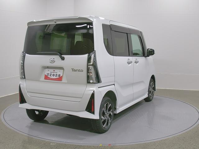 タントカスタムＸ　４ＷＤ　純正ナビ　Ｂモニタースマートアシスト・ＬＥＤヘッドライト・１４インチアルミホイール・両側パワースライドドア・ＵＳＢソケット・運転席助手席シートヒーター・レザー調Ｘフルファブリックシート（山梨県）の中古車