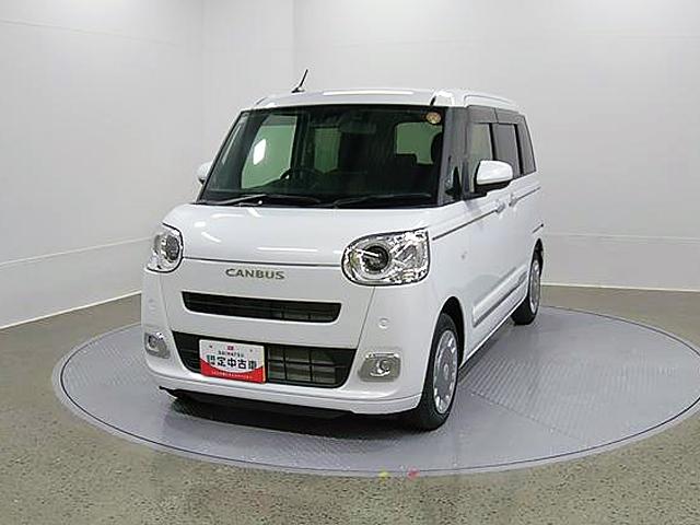 ムーヴキャンバスセオリーG ディスプレイオーディオ Bモニタースマートアシスト・LEDヘッドランプ・LEDフォグランプ・スーパーUV&IRカットガラス(フロントウィンドウ)・USBソケット・両側パワースライドドア・運転席助手席シートヒーター(山梨県)の中古車