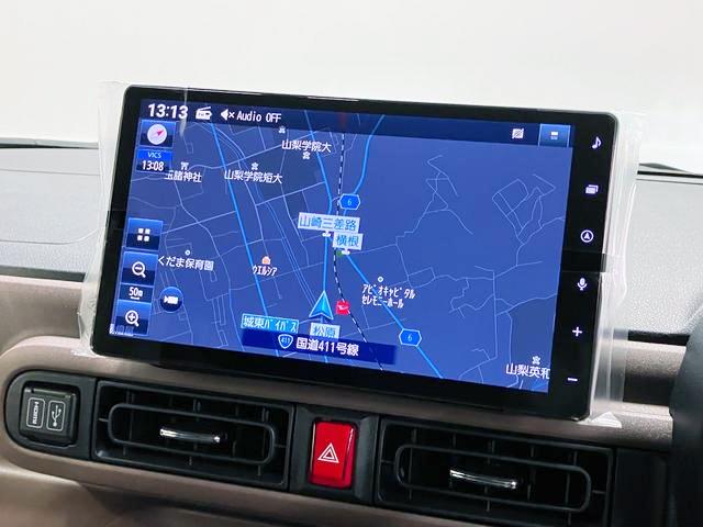 ムーヴキャンバスセオリーＧターボ　純正１０インチナビ　Ｐモニタースマートアシスト・ＬＥＤヘッドランプ・ＬＥＤフォグランプ・スーパーＵＶ＆ＩＲカットガラス（フロントウィンドウ）・ＵＳＢソケット・両側パワースライドドア・運転席助手席シートヒーター（山梨県）の中古車