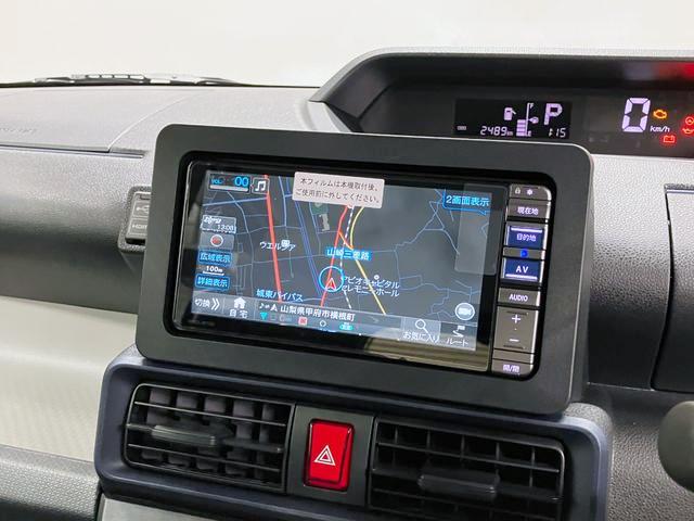 タントＬ　４ＷＤ　純正ナビ　バックモニタースマートアシスト・ＬＥＤヘッドライト・プッシュボタンスタート・オートエアコン・左右スライドドア手動・足踏み式パーキングブレーキ・スーパーＵＶ＆ＩＲカットガラス（Ｆウィンドウ）（山梨県）の中古車