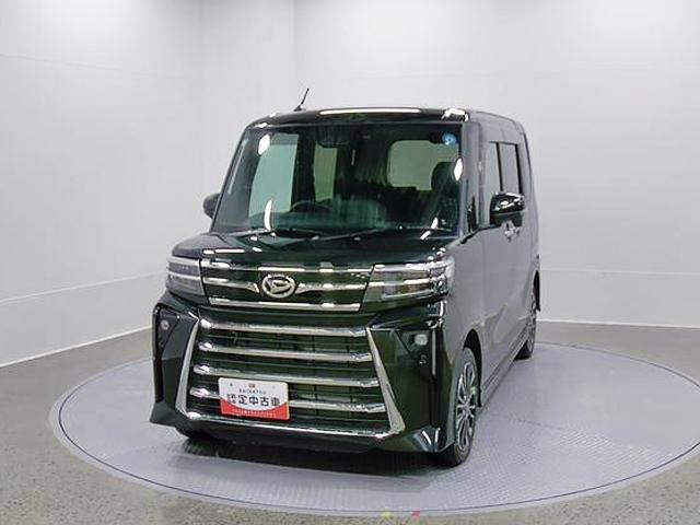 タントカスタムRSリミテッド 4WD 10インチナビ Pモニタースマートアシスト・LEDヘッドライト・15インチアルミホイール・両側パワースライドドア・USBソケット・運転席助手席シートヒーター・レザー調Xフルファブリックシート・本革巻ステアリングホイール(山梨県)の中古車