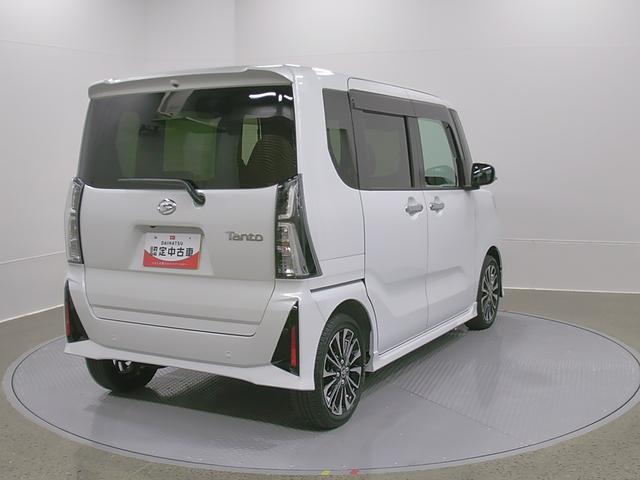 タントカスタムRS 純正ナビ Bモニタースマートアシスト・LEDヘッドライト・15インチアルミホイール・両側パワースライドドア・USBソケット・運転席助手席シートヒーター・レザー調Xフルファブリックシート・本革巻ステアリングホイール(山梨県)の中古車