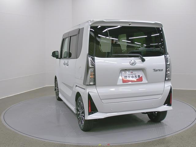タントカスタムRS 純正ナビ Bモニタースマートアシスト・LEDヘッドライト・15インチアルミホイール・両側パワースライドドア・USBソケット・運転席助手席シートヒーター・レザー調Xフルファブリックシート・本革巻ステアリングホイール(山梨県)の中古車