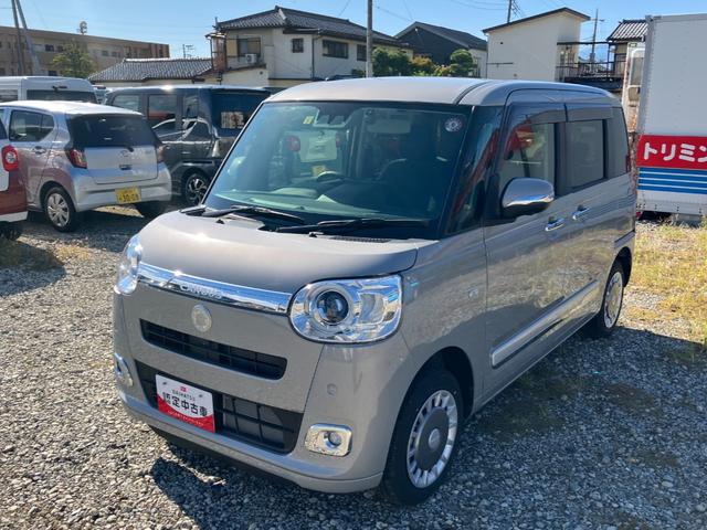 ムーヴキャンバスセオリーＧ　４ＷＤ　ディスプレイオーディオ　パノラマ衝突軽減ブレーキ　オートハイビーム　キーフリーシステム　ＡＢＳ　４ＷＤ　スマートキー　レーンアシスト　ワンオーナー　エアバッグ両電動スライドドア　オートエアコン　パワーウィンドウ（山梨県）の中古車