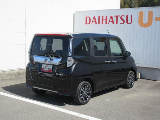 トールカスタムG ターボナビ・バックカメラ・キーフリー・両側パワースライドドア・両側シートヒーター(徳島県)の中古車