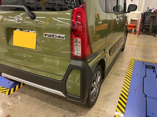 タントファンクロス両側電動スライドドア・プッシュボタンスタート・ステアリングスイッチ・オートエアコン・キーフリーシステム・シートヒーター・バックカメラ対応・アルミホイール・パワーウィンドウ(佐賀県)の中古車