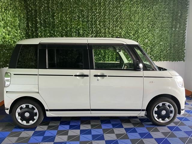 ムーヴキャンバスＧブラックアクセントリミテッド　ＳＡIII両側電動スライドドア・ドラレコ・パノラマモニター・プッシュボタンスタート・ステアリングスイッチ・オートエアコン・キーフリー・パワーウィンドウ（佐賀県）の中古車