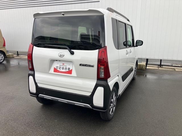 タントファンクロス両側電動スライドドア・プッシュボタンスタート・ステアリングスイッチ・オートエアコン・キーフリーシステム・シートヒーター・バックカメラ対応・アルミホイール・パワーウィンドウ（佐賀県）の中古車