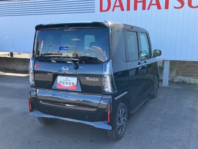 タントカスタムX両側電動スライドドア・プッシュボタンスタート・ステアリングスイッチ・オートエアコン・キーフリーシステム・シートヒーター・全周囲カメラ対応・パワーウィンドウ(佐賀県)の中古車