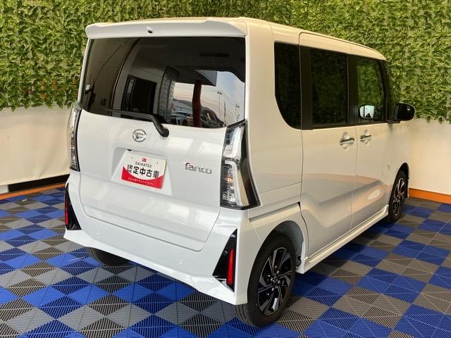 タントカスタムX両側電動スライドドア・プッシュボタンスタート・ステアリングスイッチ・オートエアコン・キーフリーシステム・シートヒーター・全周囲カメラ対応・パワーウィンドウ(佐賀県)の中古車
