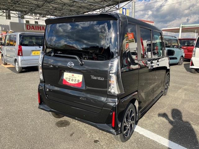 タントカスタムX両側電動スライドドア・プッシュボタンスタート・ステアリングスイッチ・オートエアコン・キーフリーシステム・シートヒーター・バックカメラ対応・アルミホイール・パワーウィンドウ(佐賀県)の中古車