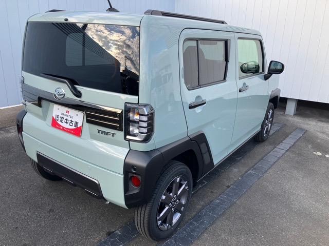 タフトG ダーククロムベンチャーコーナーセンサー・プッシュボタンスタート・ステアリングスイッチ・オートエアコン・キーフリーシステム・アルミホイール・シートヒーター・パワーウィンドウ(佐賀県)の中古車