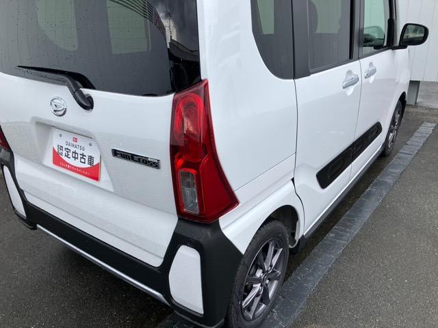 タントファンクロス両側電動スライドドア・プッシュボタンスタート・ステアリングスイッチ・オートエアコン・キーフリーシステム・シートヒーター・バックカメラ対応・アルミホイール・パワーウィンドウ（佐賀県）の中古車