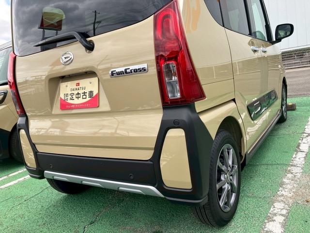 タントファンクロス両側電動スライドドア・プッシュボタンスタート・ステアリングスイッチ・オートエアコン・キーフリーシステム・シートヒーター・バックカメラ対応・アルミホイール・パワーウィンドウ(佐賀県)の中古車