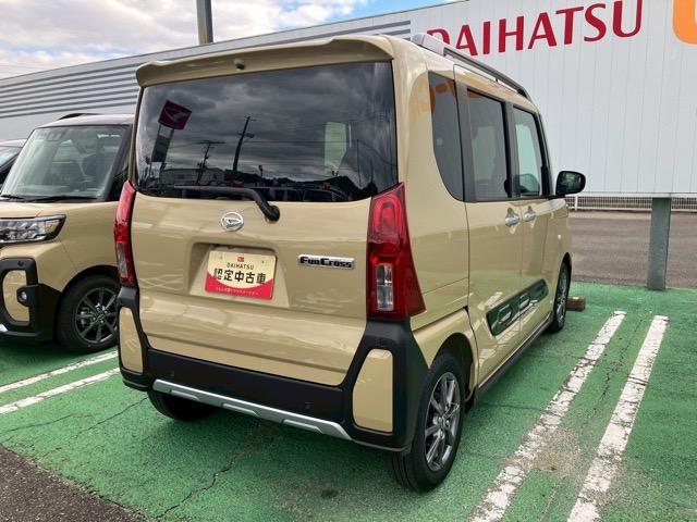 タントファンクロス両側電動スライドドア・プッシュボタンスタート・ステアリングスイッチ・オートエアコン・キーフリーシステム・シートヒーター・バックカメラ対応・アルミホイール・パワーウィンドウ(佐賀県)の中古車