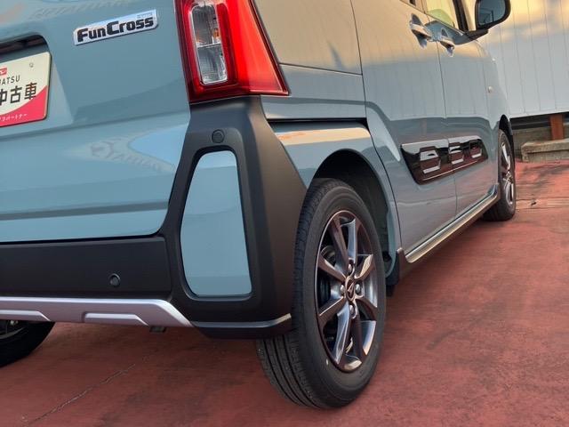 タントファンクロス両側電動スライドドア・プッシュボタンスタート・ステアリングスイッチ・オートエアコン・キーフリーシステム・シートヒーター・バックカメラ対応・アルミホイール・パワーウィンドウ(佐賀県)の中古車