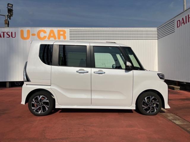 タントカスタムX両側電動スライドドア・プッシュボタンスタート・ステアリングスイッチ・オートエアコン・キーフリーシステム・シートヒーター・全周囲カメラ対応・パワーウィンドウ(佐賀県)の中古車