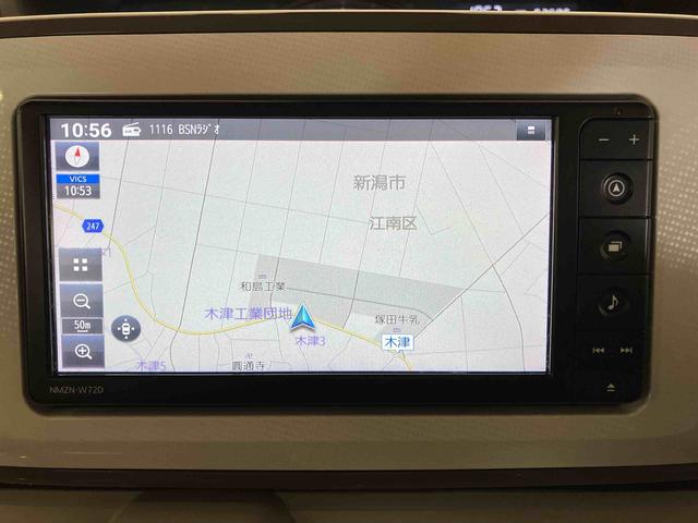 ムーヴキャンバスＧホワイトアクセントＶＳ　ＳＡIII（車内　消臭・抗菌　処理済）　衝突被害軽減システム　４ＷＤ　両側パワースライドドア　ナビ　パノラマモニター　キーフリーシステム（新潟県）の中古車