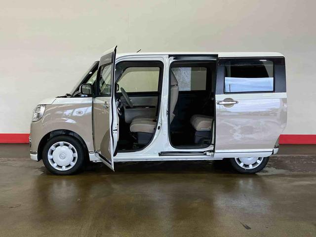 ムーヴキャンバスＧブラックアクセントＶＳ　ＳＡIII（車内　消臭・抗菌　処理済）　衝突被害軽減システム　４ＷＤ　両側パワースライドドア　ナビ　パノラマモニター　キーフリーシステム（新潟県）の中古車