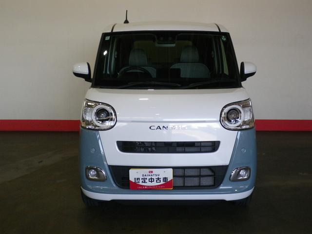 ムーヴキャンバスストライプスＧターボ（車内　消臭・抗菌　処理済）　衝突被害軽減システム　４ＷＤ　両側パワースライドドア　アダプティブクルーズコントロール　バックカメラ　キーフリーシステム（新潟県）の中古車