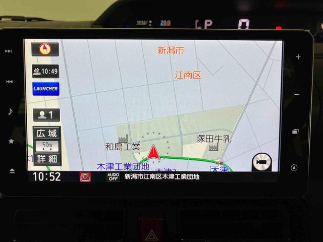 タントカスタムＲＳ（車内　消臭・抗菌　処理済）　衝突被害軽減システム　４ＷＤ　両側パワースライドドア　ナビ　パノラマモニター　アルミホイール　キーフリーシステム（新潟県）の中古車