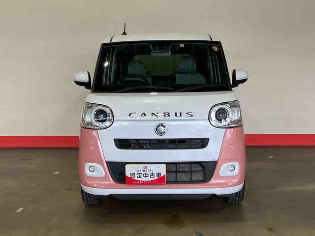 ムーヴキャンバスストライプスGターボ(車内 消臭・抗菌 処理済) 衝突被害軽減システム 4WD 両側パワースライドドア ナビ パノラマモニター アダプティブクルーズコントロール アルミホイール キーフリーシステム(新潟県)の中古車