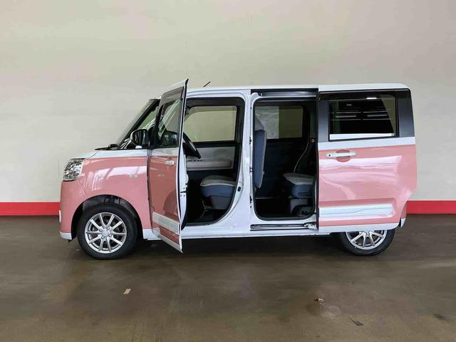 ムーヴキャンバスストライプスGターボ(車内 消臭・抗菌 処理済) 衝突被害軽減システム 4WD 両側パワースライドドア ナビ パノラマモニター アダプティブクルーズコントロール アルミホイール キーフリーシステム(新潟県)の中古車