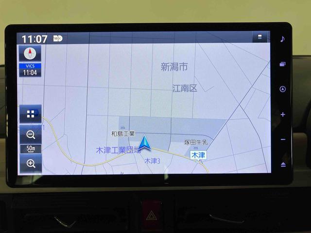 ムーヴキャンバスストライプスGターボ(車内 消臭・抗菌 処理済) 衝突被害軽減システム 4WD 両側パワースライドドア ナビ パノラマモニター アダプティブクルーズコントロール アルミホイール キーフリーシステム(新潟県)の中古車