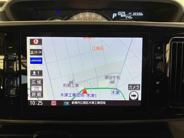 ムーヴキャンバスＧブラックインテリアリミテッド　ＳＡIII（車内　消臭・抗菌　処理済）　衝突被害軽減システム　４ＷＤ　両側パワースライドドア　ナビ　パノラマモニター　キーフリーシステム（新潟県）の中古車