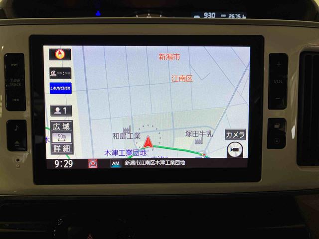 ムーヴキャンバスＧブラックアクセントＶＳ　ＳＡIII（車内　消臭・抗菌　処理済）　衝突被害軽減システム　４ＷＤ　両側パワースライドドア　ナビ　パノラマモニター　キーフリーシステム（新潟県）の中古車